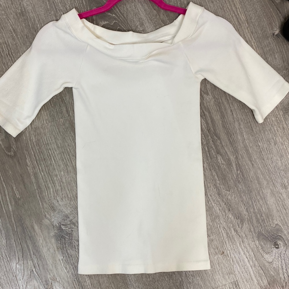 Ribbed fitted top